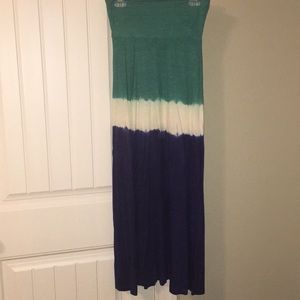 Ombré maxi skirt